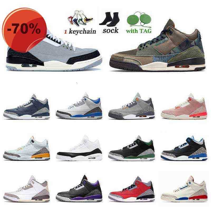 

High shoes Basketball Shoes Patch Work Chlorophyll Pine Green Rust Pink Cool Grey Unc Black Cement Designer 2022 Mens Womens Jumpman 3S A Ma Maniere, C48 international flight 36-47