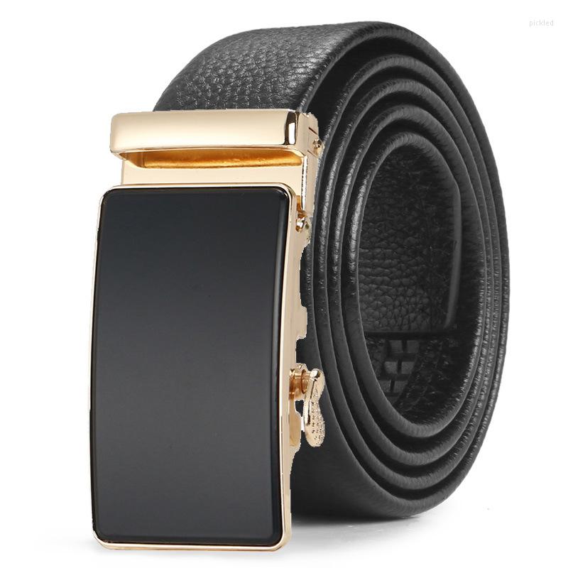 

Belts Man Fashion Business Classic Belt Real Leather 120cm, Black