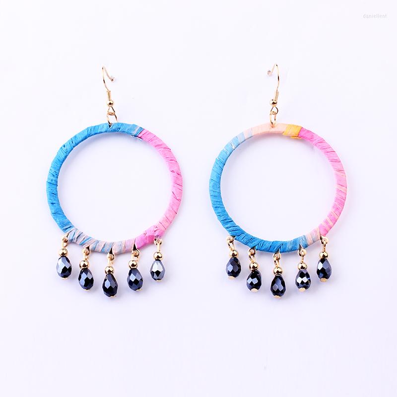 

Hoop Earrings Fashion Crystal Charms Unique Statement Trendy Spring Colorful Hoops For Women Girls Jewelry Gifts 2022