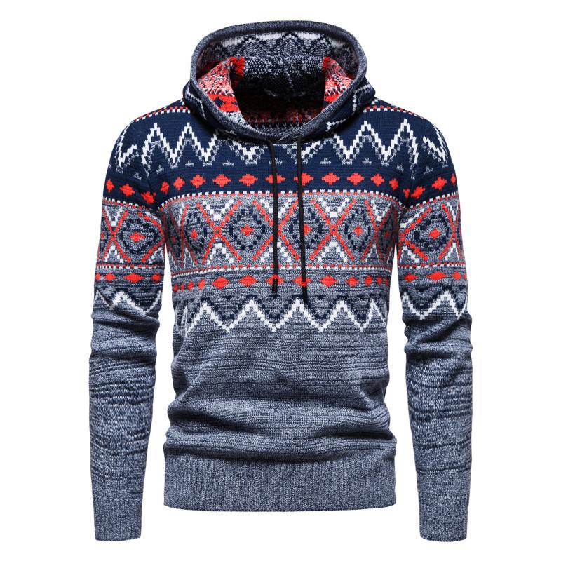 

Men's Sweaters Sweater Jacket Casual Hooded Winter Bottoming Wool, Picture color