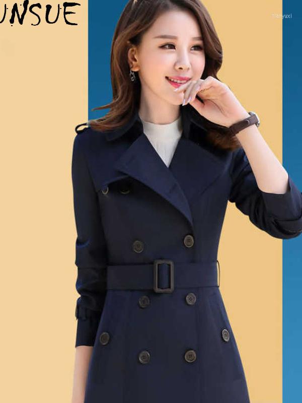 

Women' Trench Coats Windbreaker Korean Women' Clothes Coat For Women 2023 Spring Autumn Fashion And Jackets KJ, Blue
