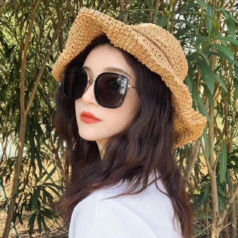 

Sunglasses Korean Fashion Creamy-White Frame Women Brand Famous Women's Eyeglasses Clear Sung Lasses Woman 2022 Luxury Polarized