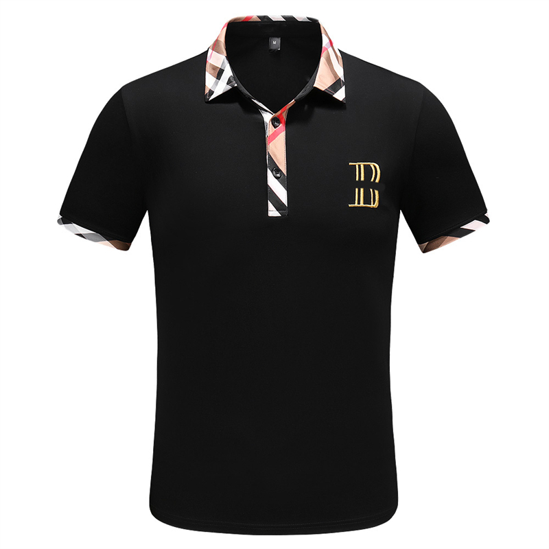 

Summer Polos Fashion Embroidery Mens Polo Shirts Highly Quality T Shirt Men Women High Street Casual Top Tee size M-3XL #885, Black