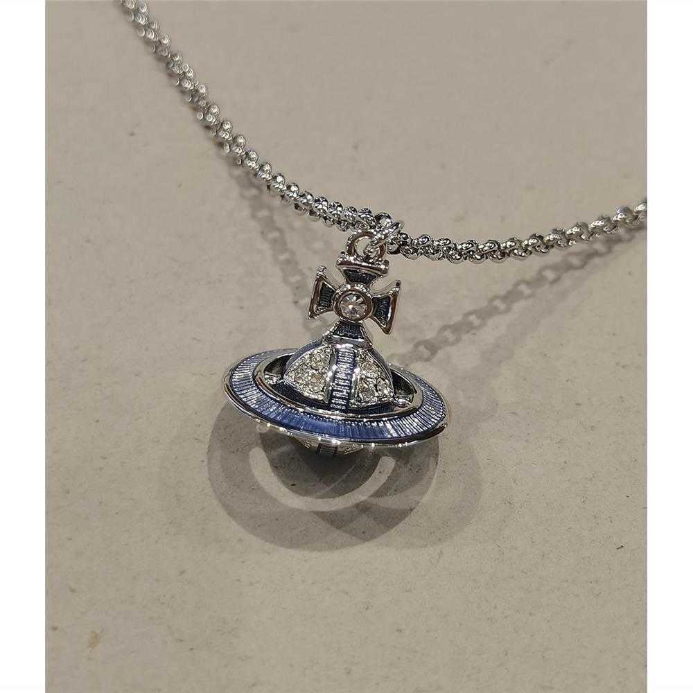 

Designer viviana necklaces Empress Diamonds Blue Stripe orb Necklace Bracelet Earrings