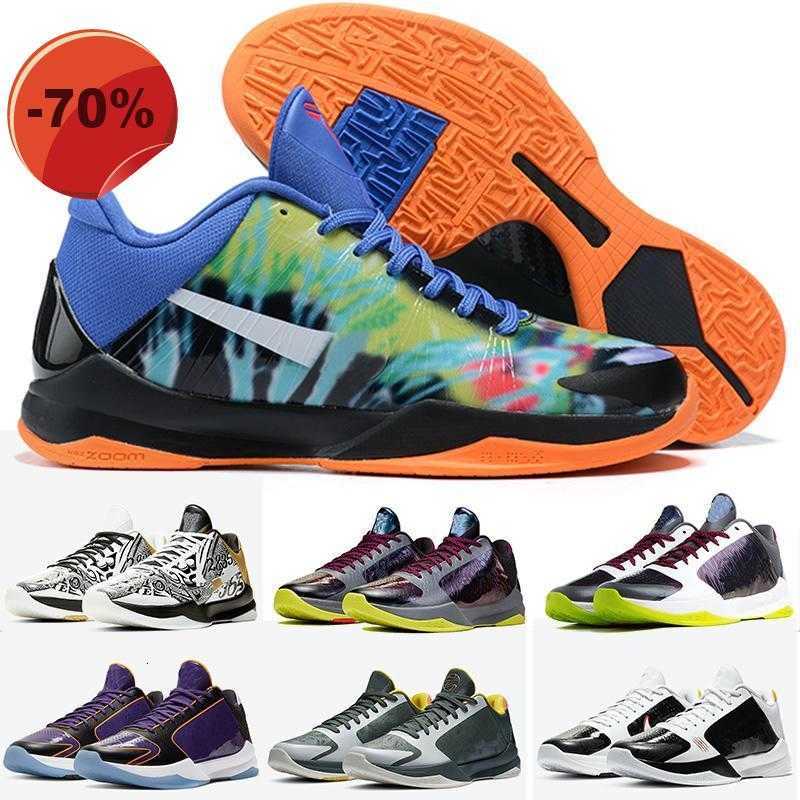 

High shoes Mamba 5 Protro EYBL CHAOS Bruce Lee Laker Carpe Diem basketball shoes 5s black Dark Knight Big Stage mens outdoor sport trainers sneakers, 19