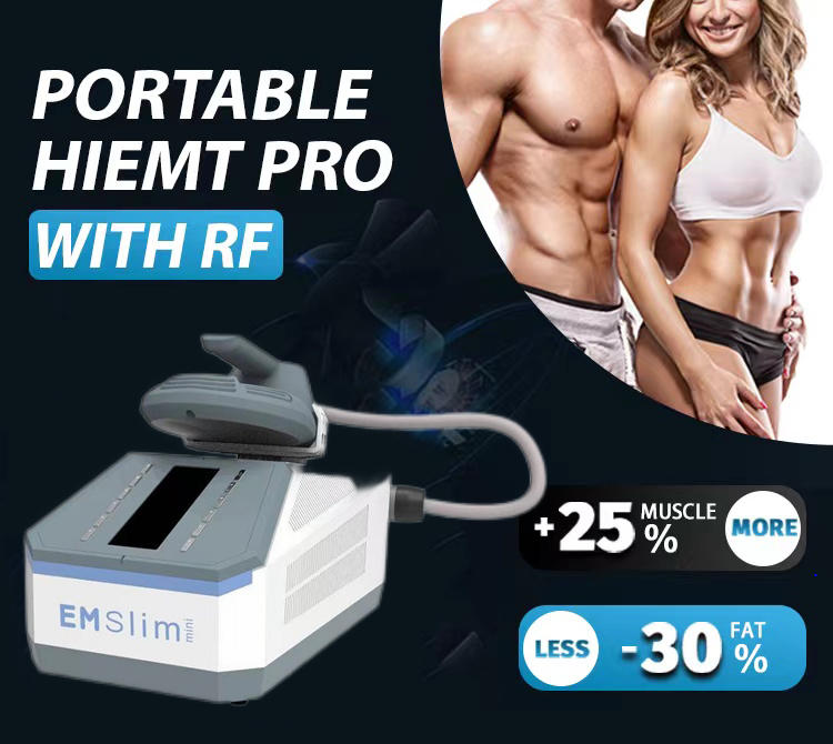 

Protable EMSLIM mini ems sculpting 2 handles HIEMT with RF slimming machine Muscle Sculpt Muscle Trainer body shaping weight loss reduce fat beauty equipment