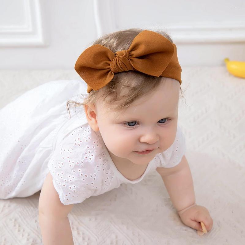 

Hair Accessories 19 Colors Bow Baby Headband For Child Bowknot Headwear Turban Kids Elastic Headwrap, 11