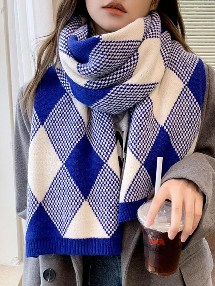 

Scarves Imitation Cashmere Women Scarf Winter Ladies Preppy Style Vintage Scarve Pashmina Mujer Foulard Bufanda Wrap Shawl