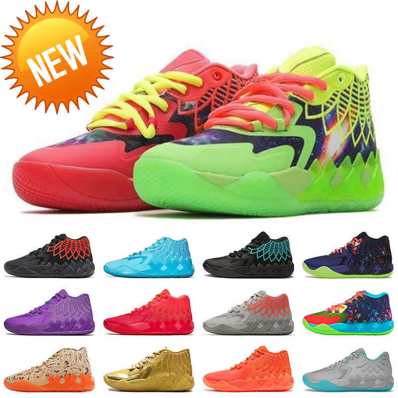 

Outdoor Basketball Shoes With Box LaMelos Ball MB.01 Basketball Shoes US 7.5-12 Mens Trainers Sports Galaxy Beige Queen Buzz City Rick and Morty Sky, # beige