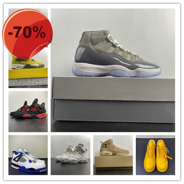 

High shoes 7A basketball shoes 4 1 11 cool grey black 6s white 2021 Men trainers sports Sneakers top quality with box size 4-13