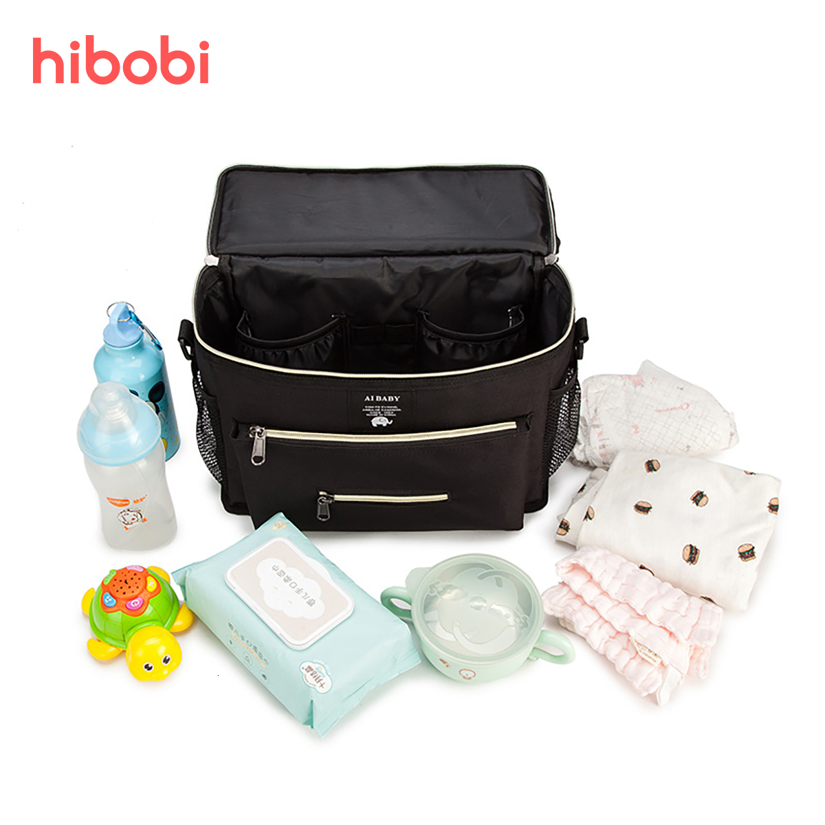 

Diaper Bags hibobi Waterproof Mummy Oxford Large Capacity Mommy Travel Maternity Mother Baby Stroller Organizer 221208, Cat