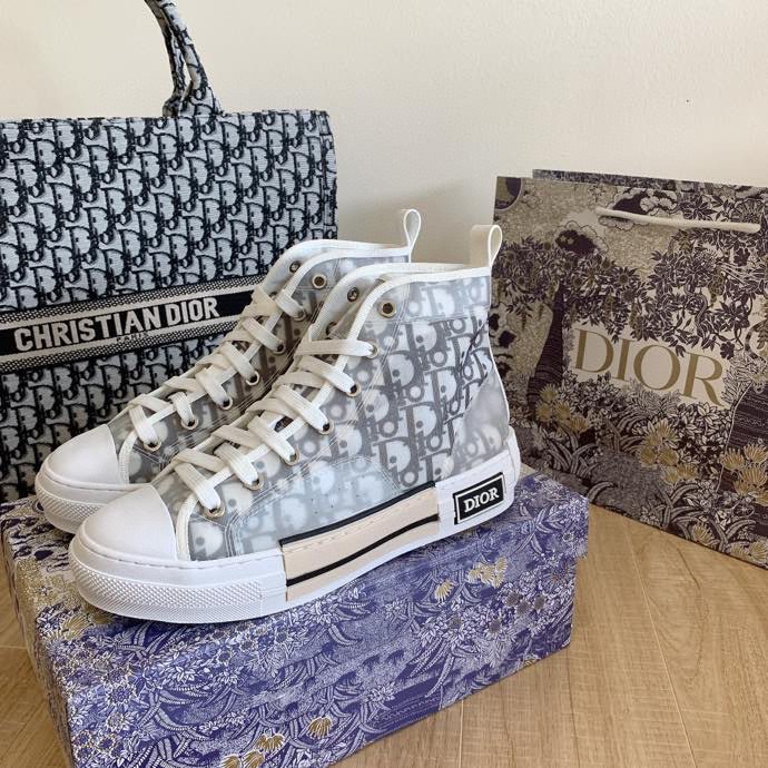 Dior B23 High Top Logo Oblique Casual Shoes Christian Diors Shoe 35-45