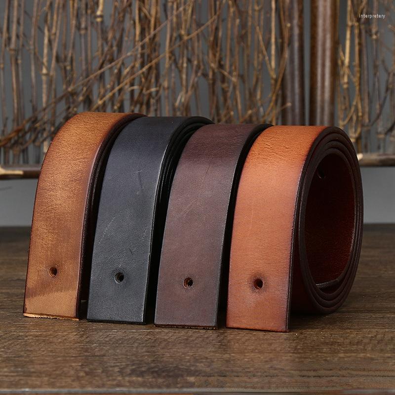 

Belts Cowhide Belt For Men Retro Frosted Jeans Accessories Leather Girdle High Quality Needle Buckle Waistband Width 3.8cm Free, Black