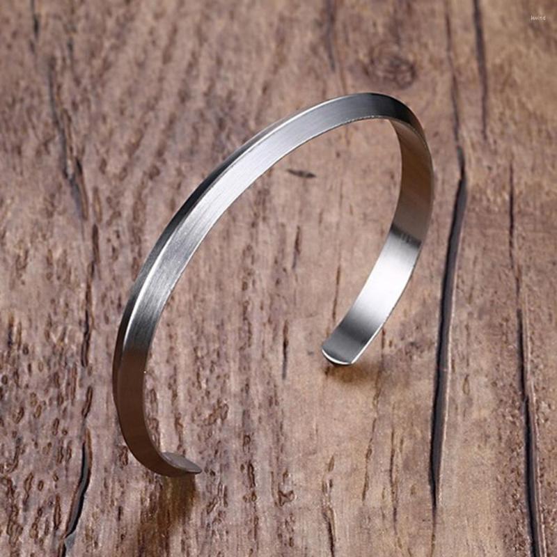 

Bangle Women's Jewelry Silver/Black/Gold Color Stainless Steel Cuff Bangles Bracelet Men Women Party Gifts