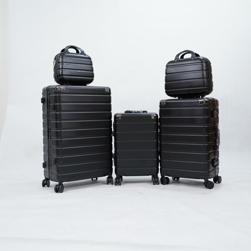 

20 inch Sultan Sultan Penghangat Suitcases Letrend Colorful Aluminium Spinner Rolling Luggage Cabin Wheels Gradients Candy Trolley Carry On Travel Bag Trunk