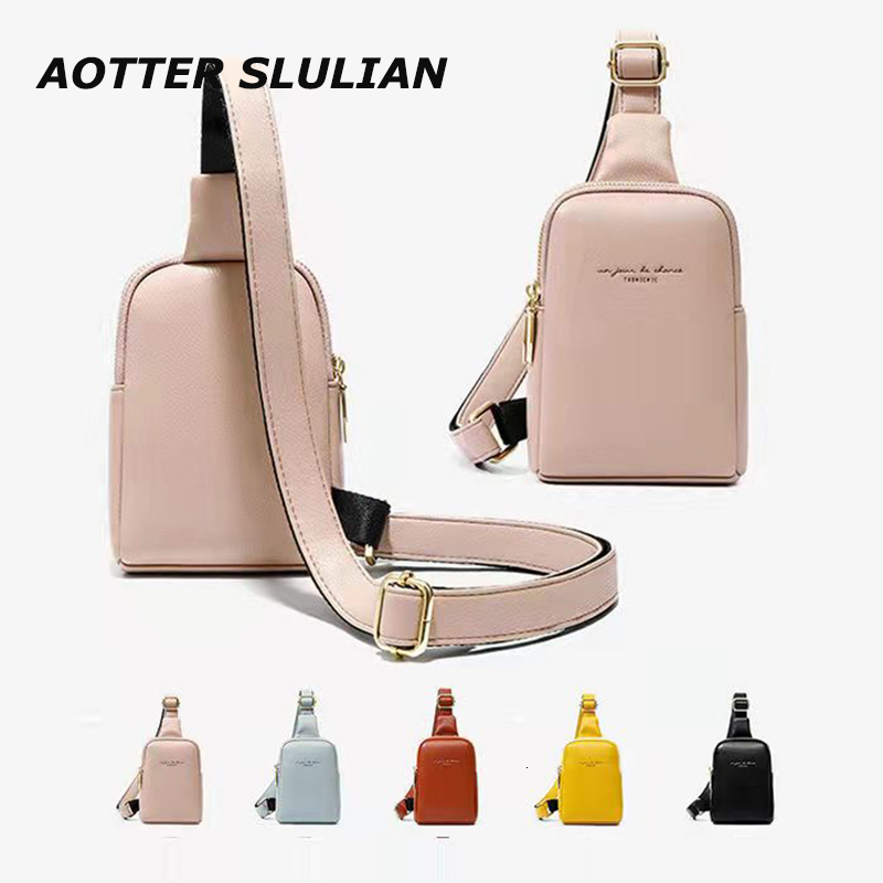 

Waist Bags Trendy Diagonal Bag Women Brand Leather Small Pack Banana Chest Pouch Literary Girls Pink Shoulder Pocket Outside Zipper Mochila 221208, Yellow