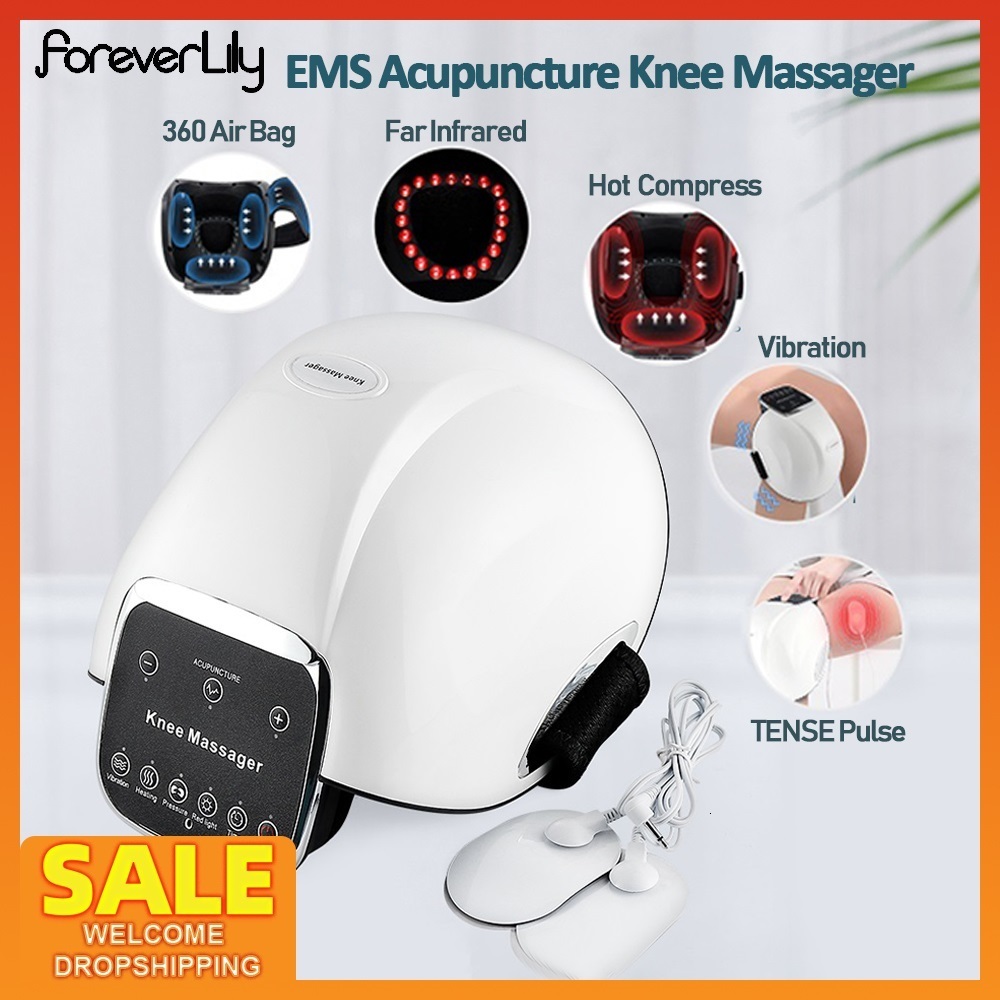 

Body Braces Supports 5 in 1 EMS Acupuncture Knee Massager Infrared Compress 4 Airbags Massage Instrument Rehabilitation Reduce Joint Pain 221208