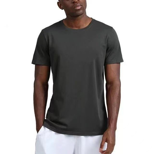

2022 Mens Pure Color Yoga Wear Summer Yoga Outfits Sports Fitness Outdoor Leisure Quick Dry Wicking T-shirt