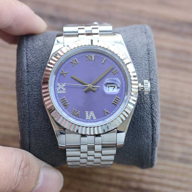 

Watch Automatic Mechanical 41mm Mens Wristwatch Stainless Steel Designer Wristband Montre de luxe Bracelet, Color2