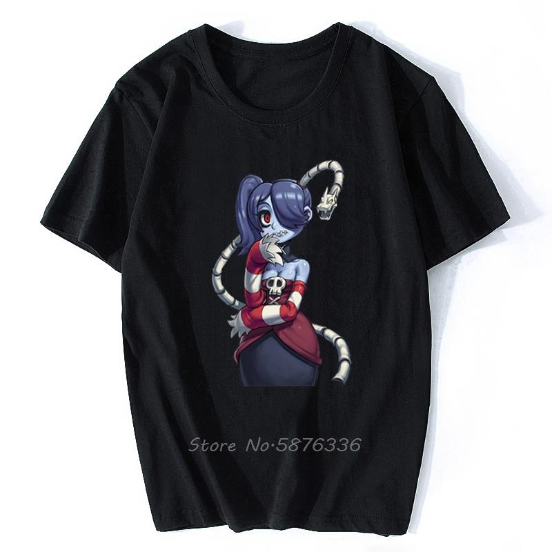 

Men's T Shirts Men Tshirt Skullgirls Squigly Shirt Women T-Shirt Cotton O-neck Hip Hop Tees Streetwear Harajuku, Black