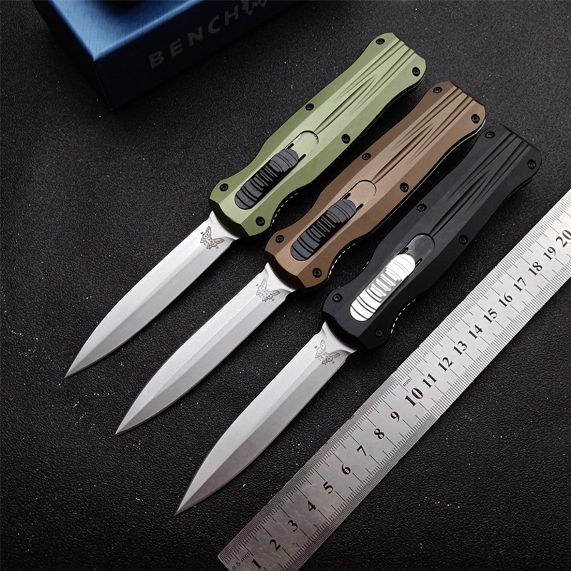 

Benchmade BM 3320 BM3320 3300 Infidel Double Action Automatic Knife D2 Blade Outdoor Pocket Auto Tactical Survival BM3400 KNIVES