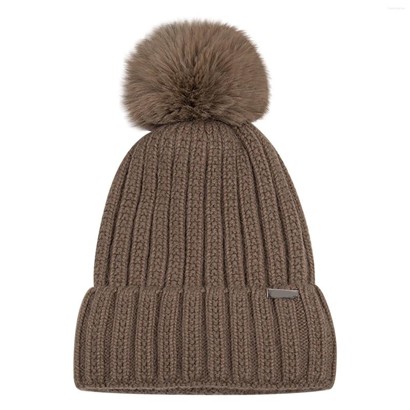 

Berets All Girls Boys Winter Hats Fleece Warm Thick Fashion Knitted For Cold Weather Mens Gear Trappers Hat Men, White