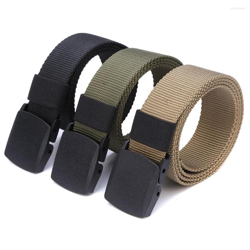 

Belts 2022 Listing Belt Men Fashion Band Casual Sports Outdoor Camping Training Tactical Canvas Material Metal Buckle Men's, Black
