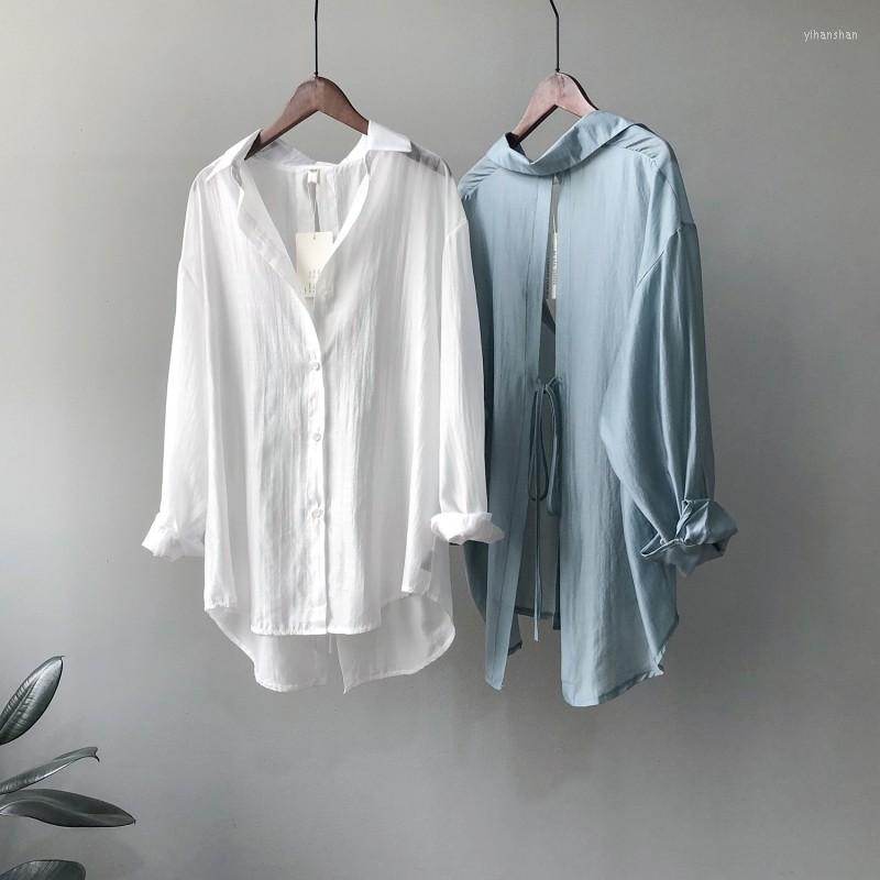 

Women' Blouses Cotton And Linen Women Shirts Loose 2022 Female Shirt Tops Single-breasted Office Ladies Casual Blosue Blusas