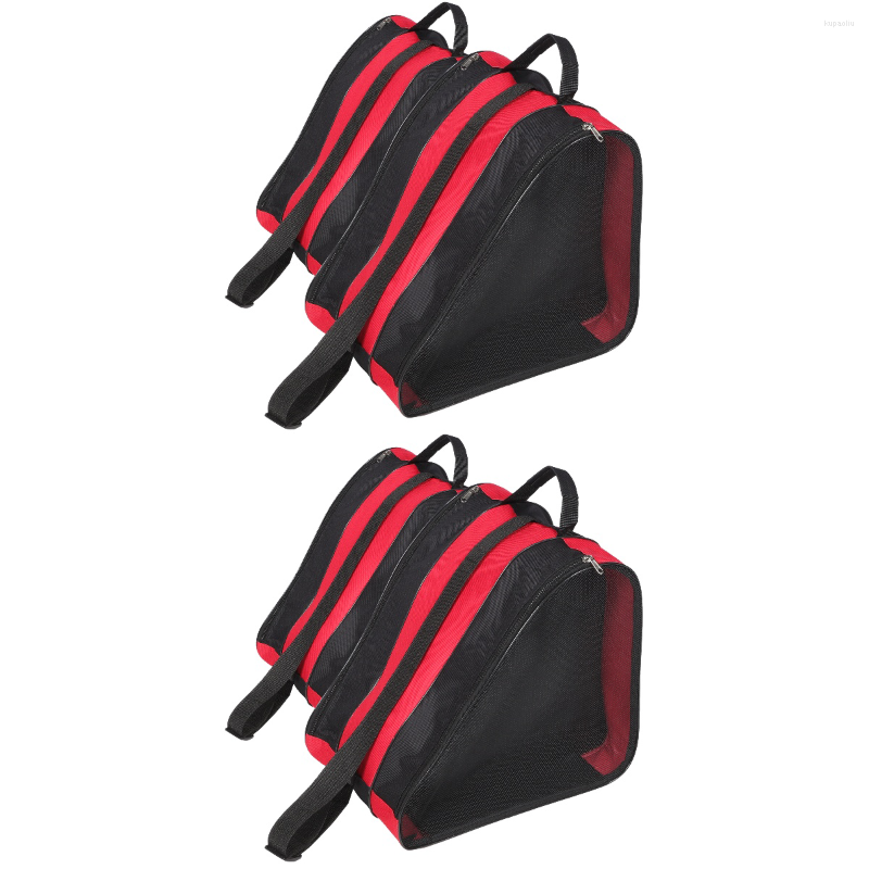 

Outdoor Bags 4 Roller Skates Container Shoe Bag Zipper Shoes Packing, As shown