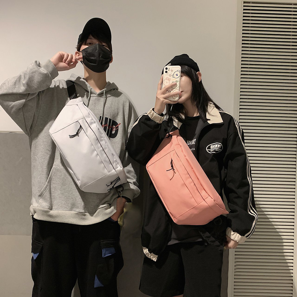 

Waist Bags Large Capacity Storage Canvas Fanny Pack For Men And Women Big Blet MultiFunctional Chest Banana Packs 221208, White