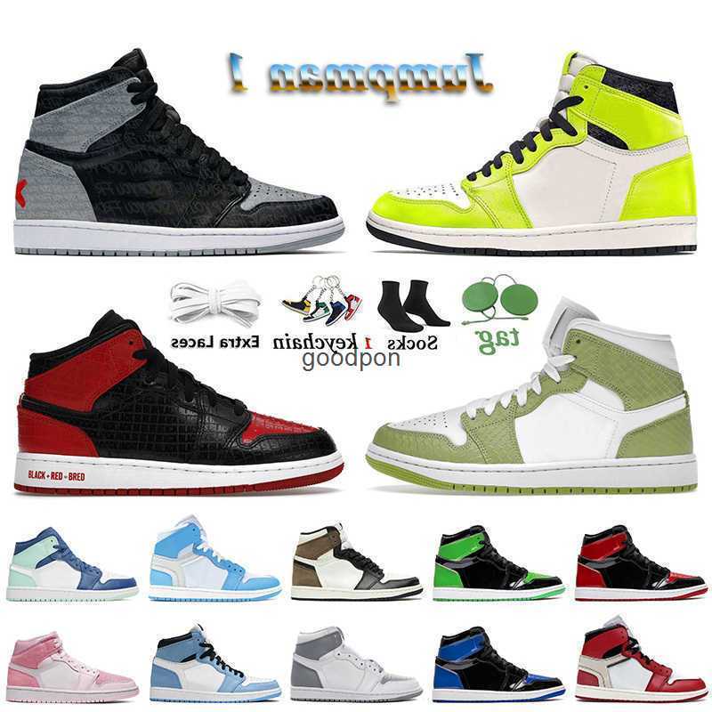 

Mens Trainers Sneakers Basketball Shoes Green Python Bred Text Patent Royal Blue Stealth Lightning 1 1S Chicago Reimagined Dark Mocha, E17 mid barely orange 36-46