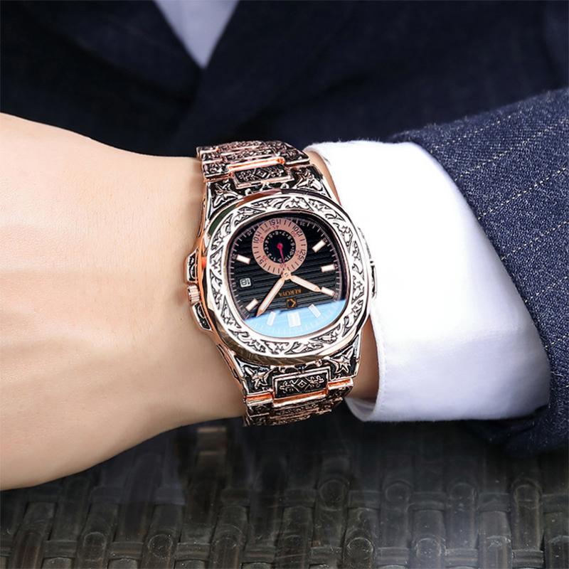 

Wristwatches 2022 Luxury Quartz Figure Men Watch Waterproof Zegarek Luxo Relogio Masculino Luxe Montre Homme Drop, G01