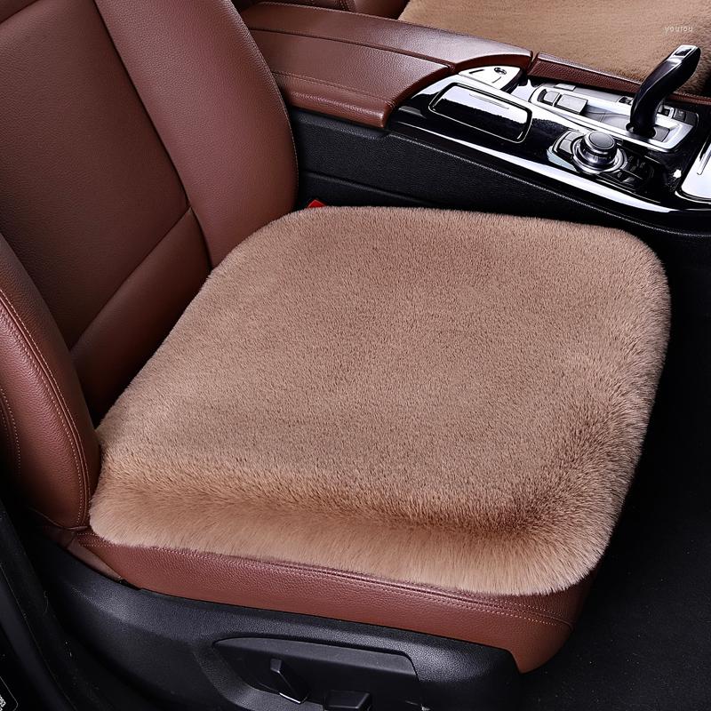 

Car Seat Covers Universal Plush MonolithicCar Cushion Winter Warm Cover Auto Interior Styling Truck SUV
