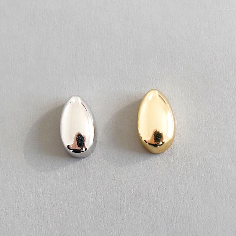 

Hoop Earrings JMYUMI 925 Sterling Silver Geometric Oval Drop-shaped Stud Women Simple Fashion Smooth Temperament Elegant Jewelry 4.8