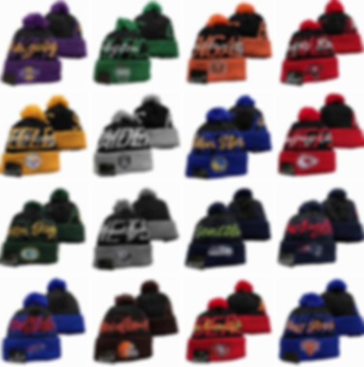 

Men's Beanies with Funny Pom Classic Fashion Casual Baseball Final All Team Winter Wool Skullies Football Beanie Hat For Men and Women DH-201