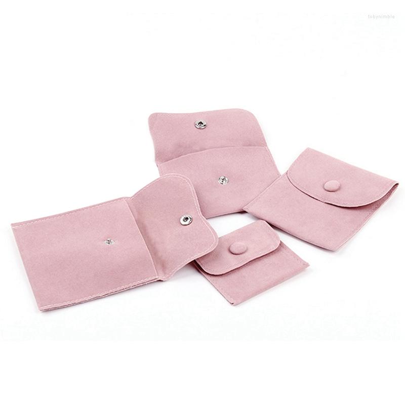 

Jewelry Pouches Bag Purse Velvet Snap Button Thick And Delicate Ring Necklace Storage