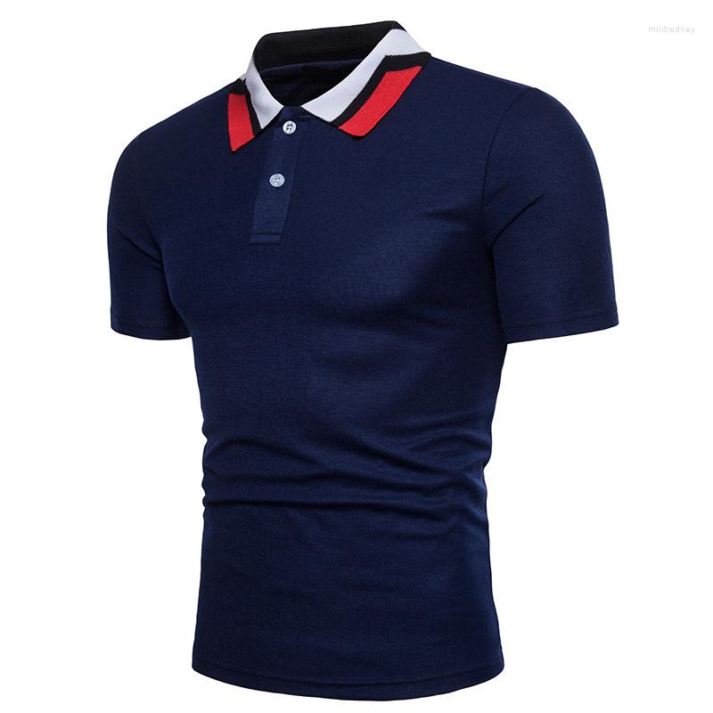 

Men' Polos Plus Size -2XL Brand Nice Men Polo Shirt Short Sleeve Cotton Shirts, Gray