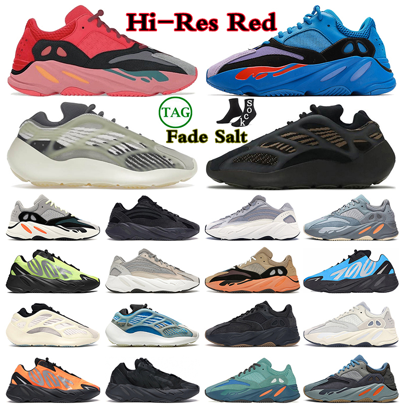 

Sneakers 700 v2 v3 Running Shoes Men Women 700s Fade Salt Analog Utility Black Carbon Blue Inertia Azareth Azareth Clay Brown sports trainers, #34