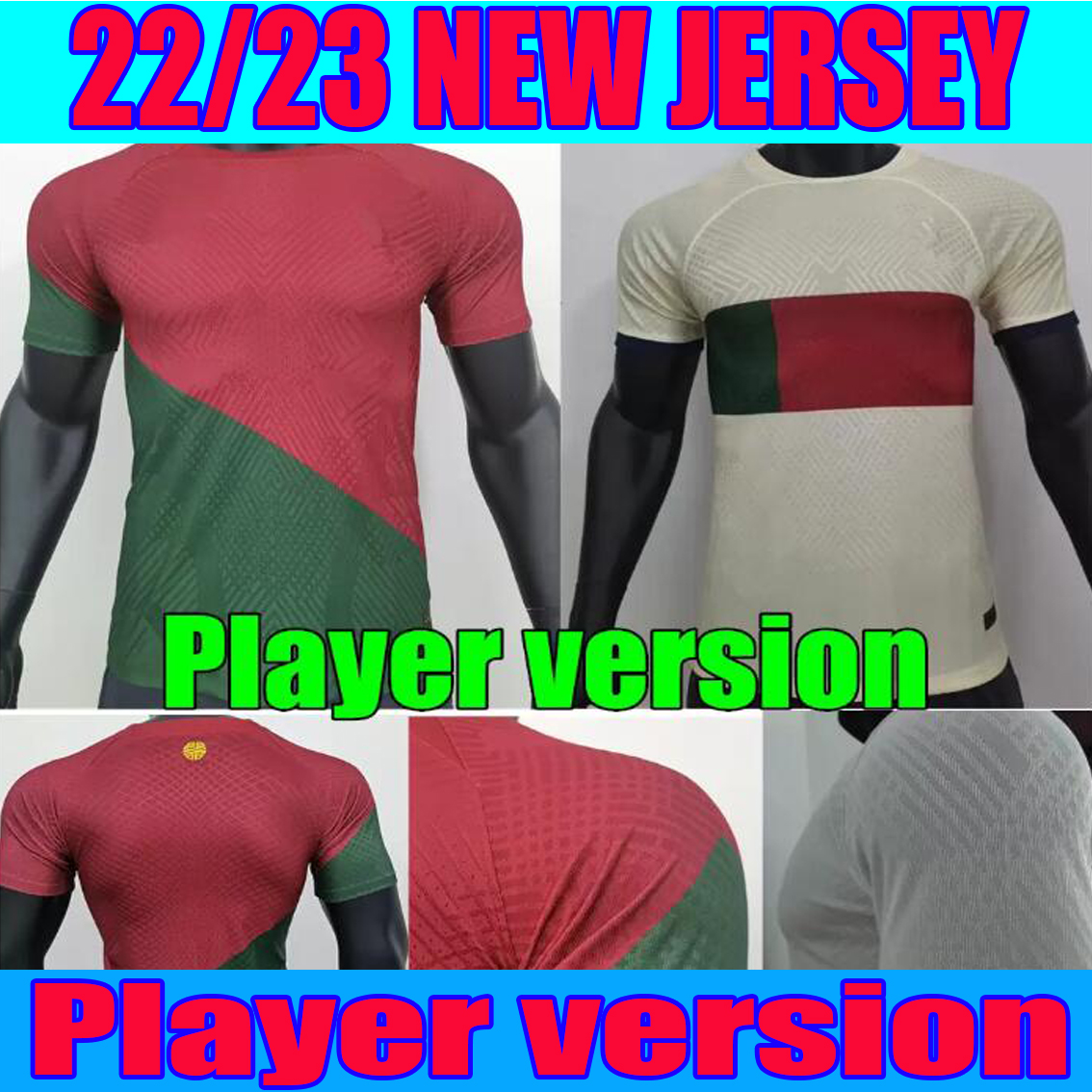 

Player Version 2022 Portugal soccer jerseys JOAO FELIX BERNARDO BRUNO RONALDO FERNANDES Portugieser 2022 2023 Portuguese BOYS football shirt, 2223 home player version