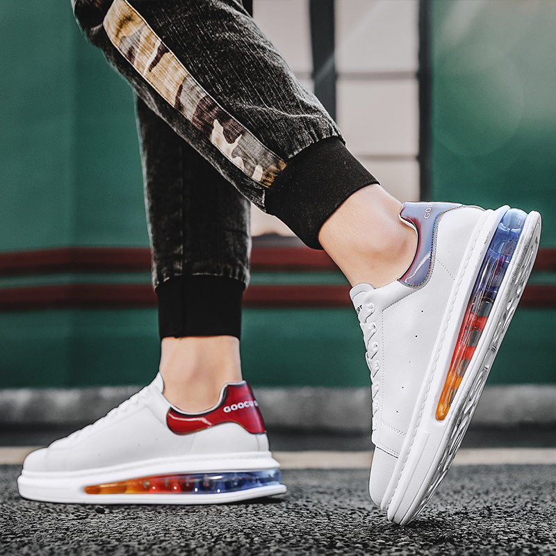 

Dress Shoes Real Air Cushion Casual Vulcanize White Sport For Men Woman Comfortable Running Sneakers 221207, Black