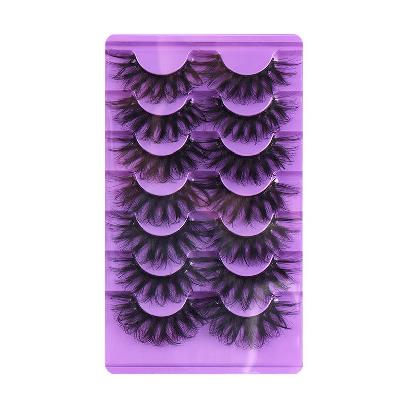 

Handmade Reusable Curled False Eyelashes Naturally Soft & Vivid Multilayer Thick Mink Fake Lashes Extensions Full Strip Beauty Party Eyelashes 6 Models DHL