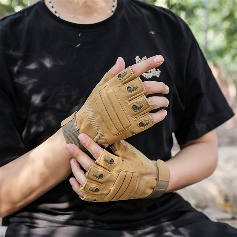 

Other Sporting Goods Men's Tactical Gloves Army Military Tactical Gloves Men Women Paintball Airsoft Combat Motocycle Breathable Half Finger Gloves nk 221207
