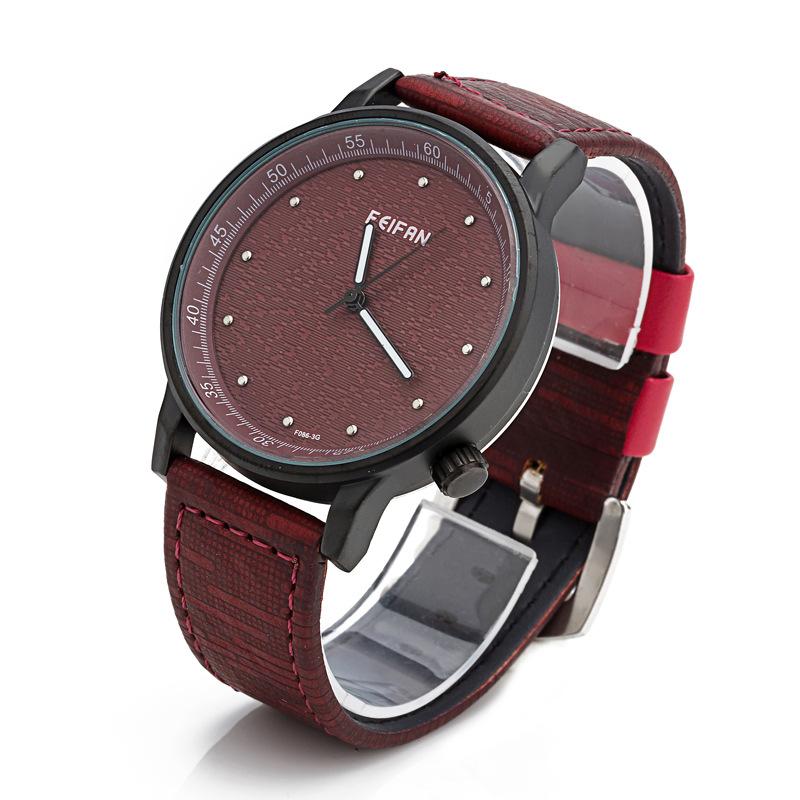 

Wristwatches 2022 Product Watch Pu Beaded Simple Quartz Unisex Fashion Casual, Brown