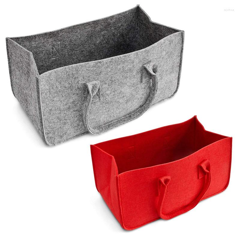 

Evening Bags Felt Purse Storage Bag Large Capacity Casual Shopping, Red