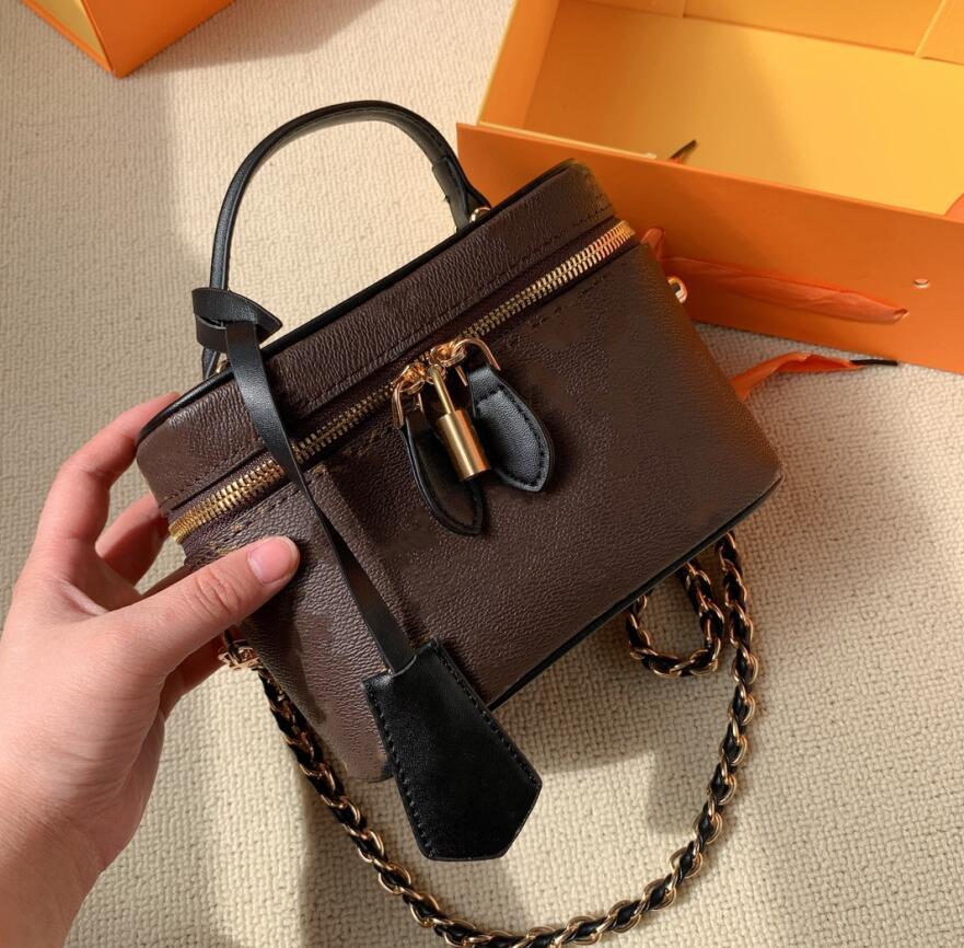 

Designers Cosmetic Bags Nice Series Women Shoulder Bags Fashion Makeup Toiletry Bag Crossbody Lady Handbags, With box