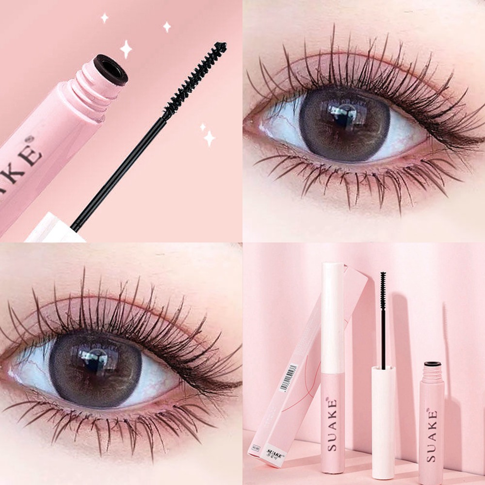 

Ultra-fine Brush Mascara Waterproof Matte Grafting Mascara Slim Professional Quick-drying Mascaras Eyelash Extension Makeup Tool, Black