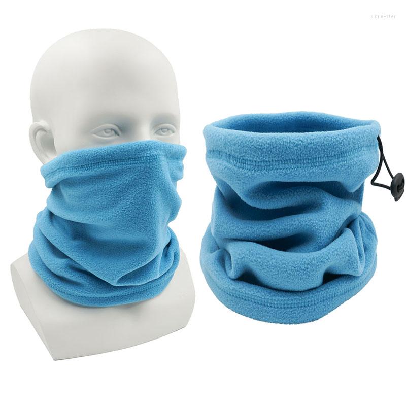 

Bandanas Winter Blue Neck Warmer Women Men Windproof Dustproof Cotton Fleece Gater Cyciling Hiking Skiing Bandana Cold Weather
