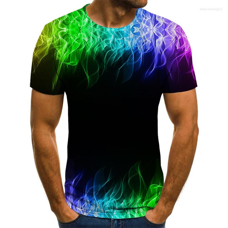 

Men's T Shirts 2022 Summer T-shirt Blue Flame 3D Printing Top Quality, Tl396