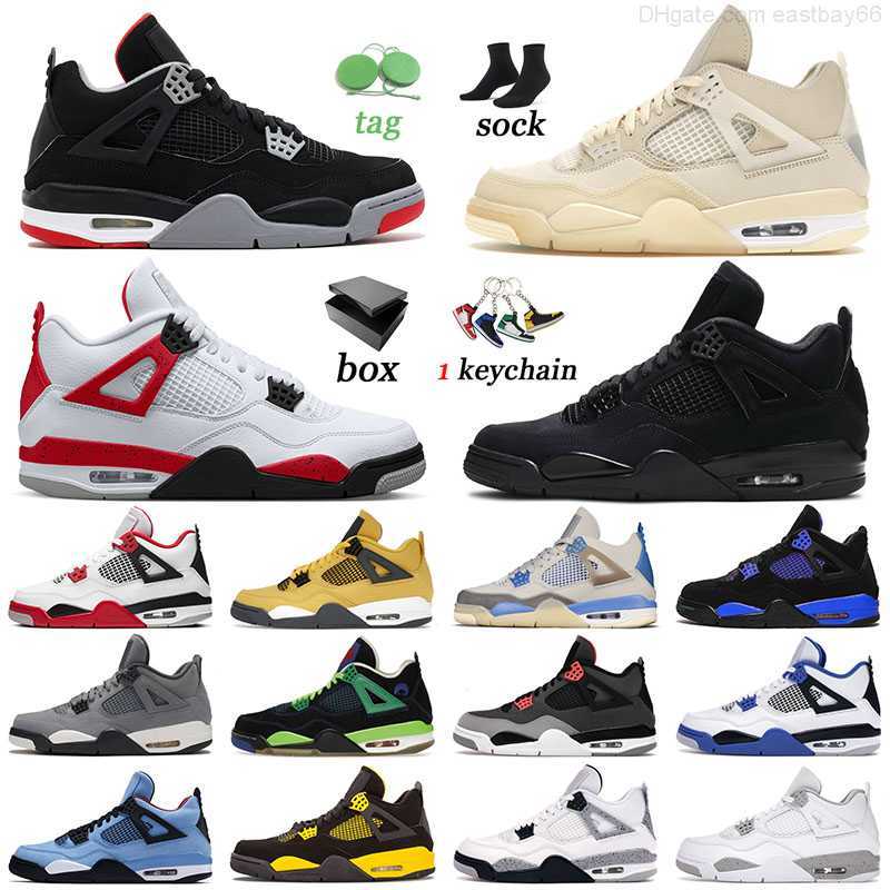 

Jumpman 4 Basketball Shoes Mens Womens Violet Ore Midnight Navy Black Cat 4s Pink Messy Room High Toro Bravo Bred Designer Cactus Jack Iv, 36-47 new black cat