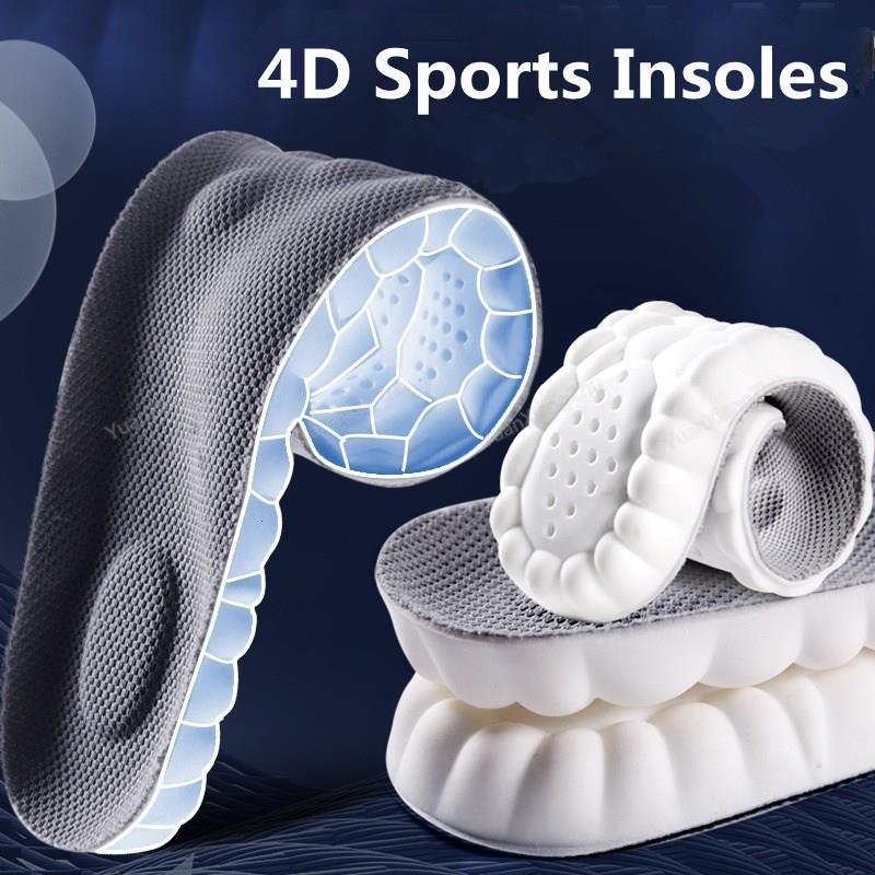 

Shoe Parts Accessories 4D Sports s Insoles Super Soft Running Insole for Feet Shock Absorption Baskets Sole Arch Support Orthopedic Inserts 221208